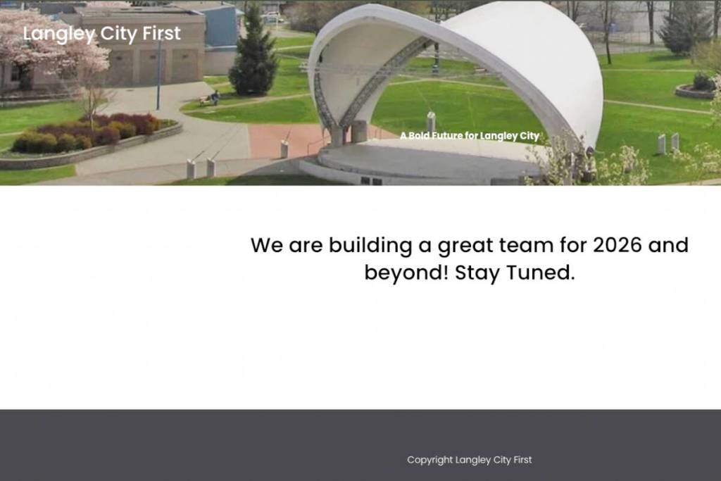 New ‘Langley City First’ slate registers to run in civic elections