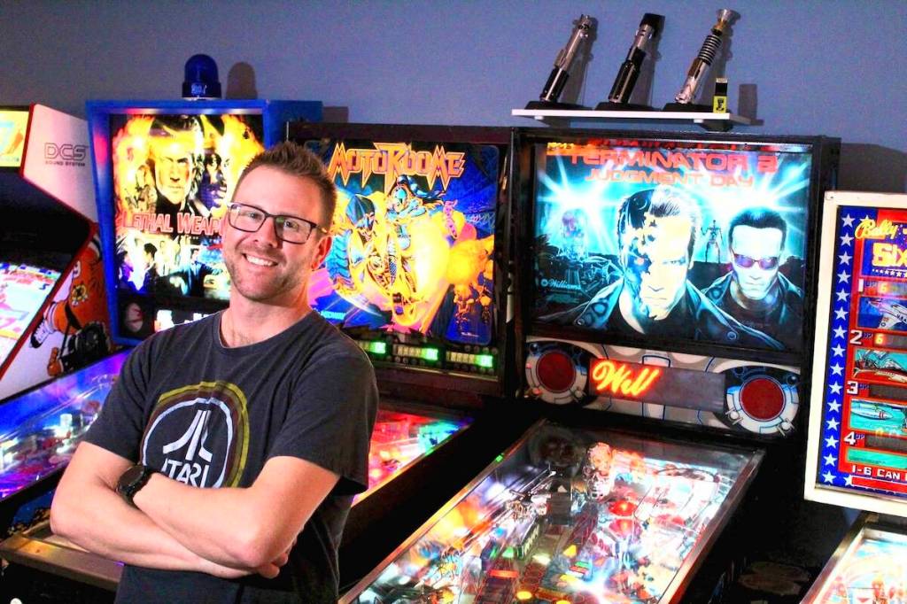 Aldergrove resident Martin Smeaton collects and repairs vintage arcade machines. (Special to The Star)
