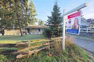 A for-sale sign on 40 Avenue near 240 Street in Langley (Dan Ferguson/Black Press Media)