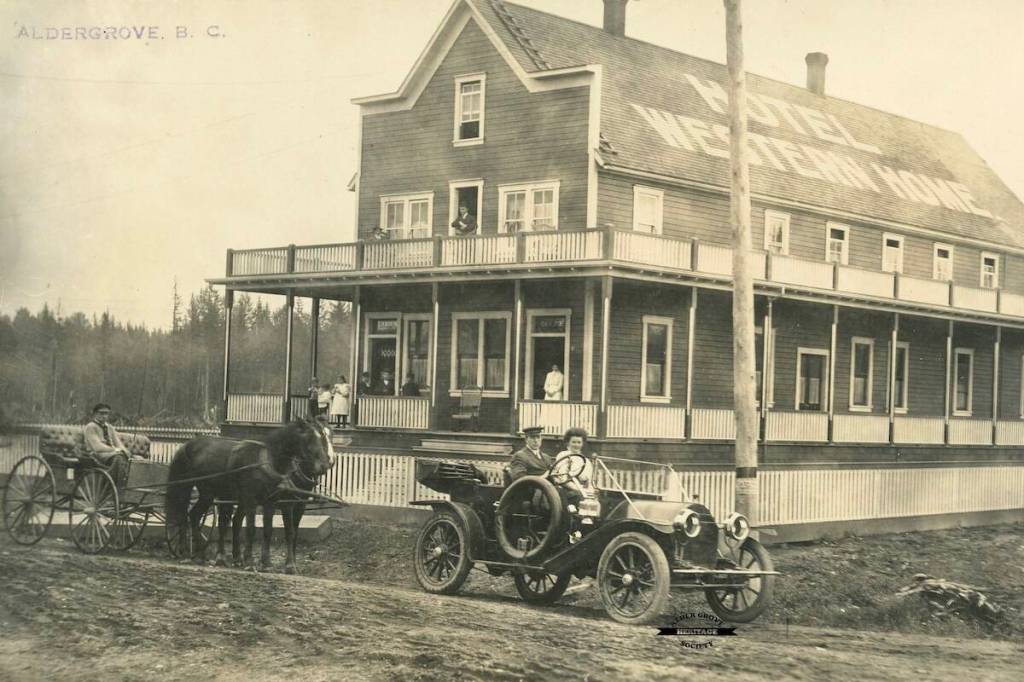 Bottles were discovered at the former site of the Hotel Western Home, which operated on the corner from about 1909 until it burned down in the early hours of May 1, 1929. (Special to The Star/Alder Grove Heritage Society)