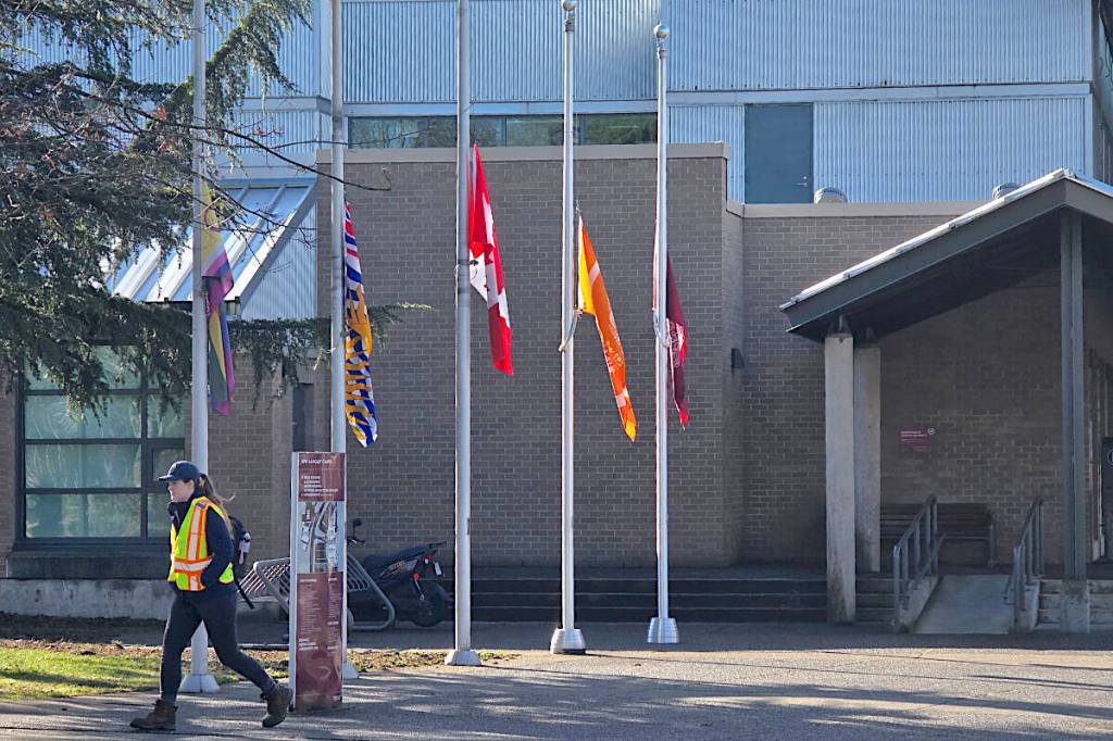 Flags lowered at two Langley university campuses for Tumbler Ridge victims