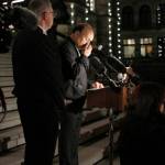 Current and former elected officials, other dignitaries and community members gathered at the B.C. Legislature to mourn those who lost their lives in the Tumbler Ridge shooting on Wednesday, Feb. 11. (Bailey Seymour/Victoria News)