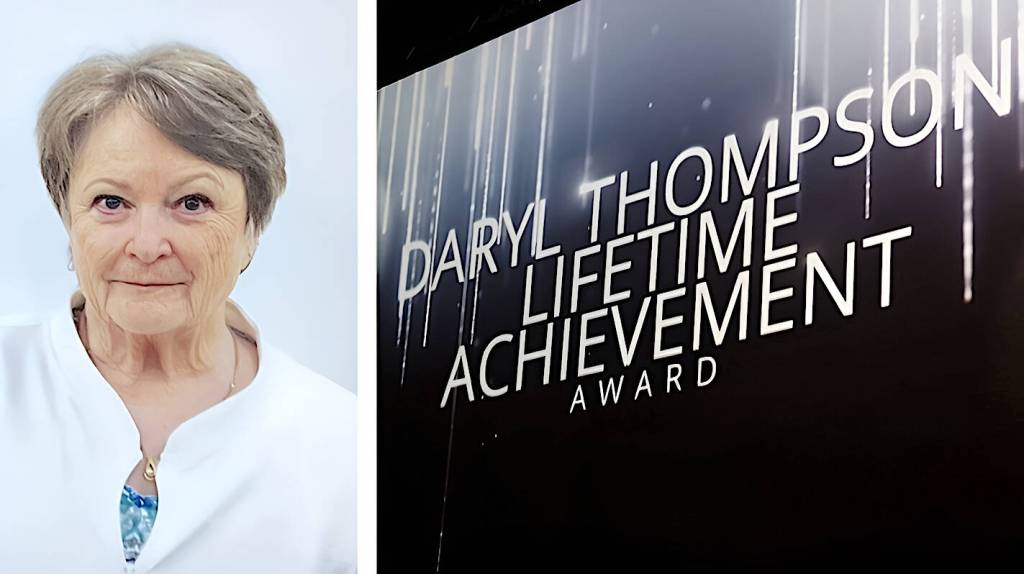 Langley&rsquo;s Terrie Moore is the recipient of the Daryl Thompson Lifetime Achievement Award. (Special to Langley Advance Times)