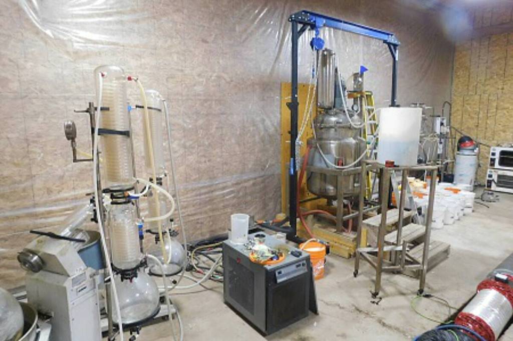 Burnaby RCMP raided what they called a drug &ldquo;super lab&rdquo; in rural Langley in October 2024. Two men were arrested and face charges. (Langley Advance Times files)