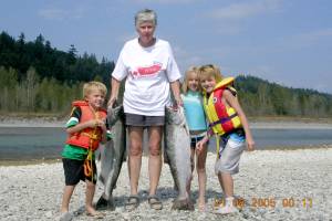 Peggy Waldbauer of Pitt Meadows fears there&rsquo;s a change afoot by DFO that would end her chances – and every other British Columbian&rsquo;s rights – to go sport fishing for salmon. Langley&rsquo;s Larri Woodrow is also expressing concern. (Special to Black Press Media)