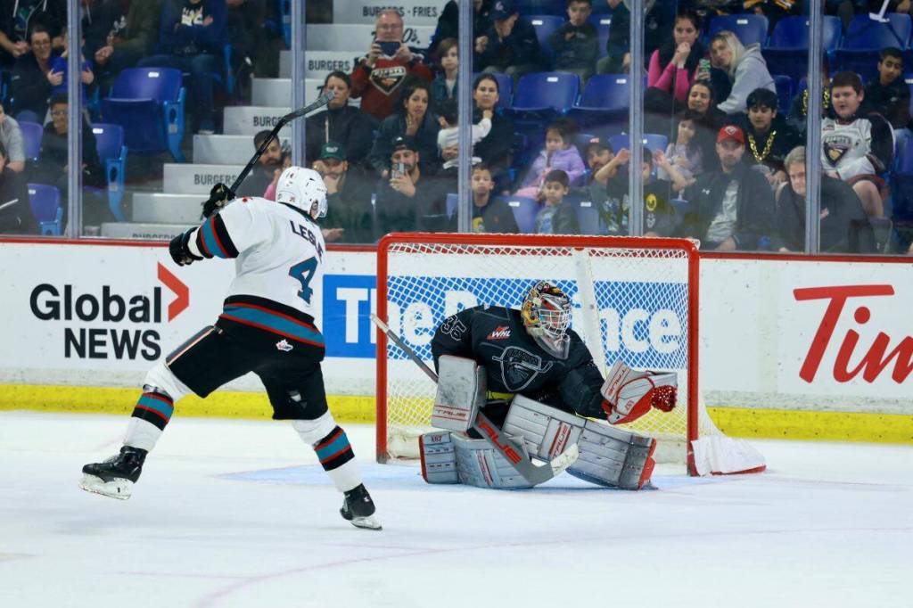 Vancouver Giants won a 3-2 shootout victory over the Kelowna Rockets at Langley Events Centre on Sunday afternoon. (Rob Wilton, Vancouver Giants/Special to Langley Advance Times)