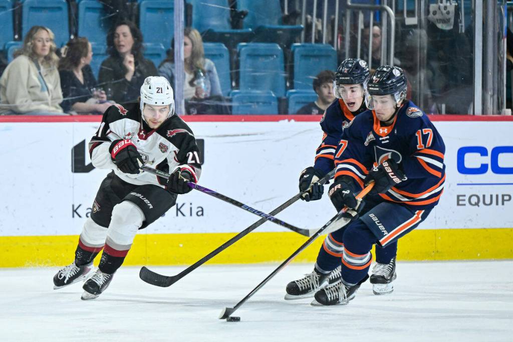 Vancouver Giants fell 7-3 in Kamloops Friday. (Brian Johnson/Special to Langley Advance Times)